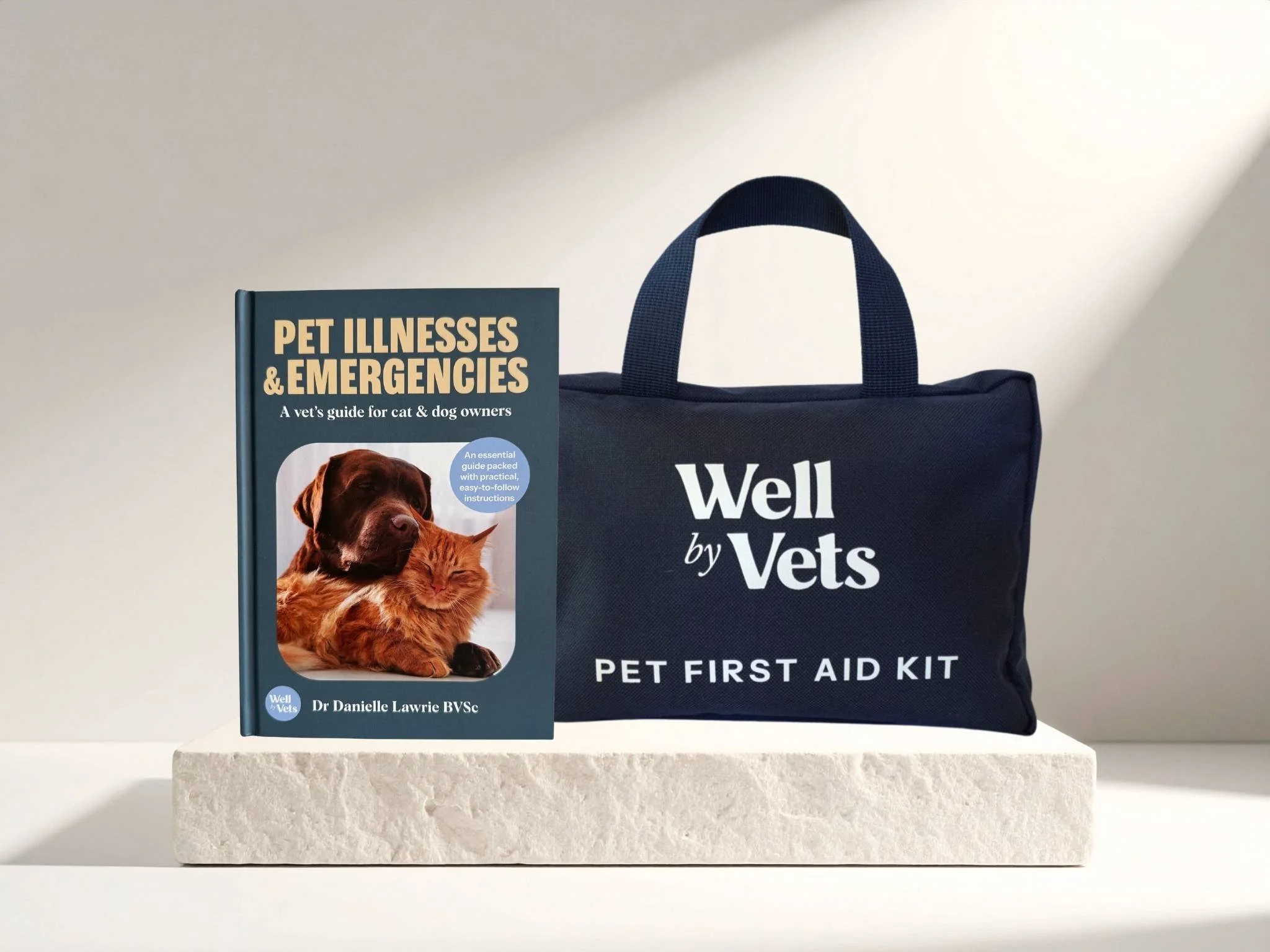 Pet First Aid Kit & Emergency Book Bundle | Well by Vets